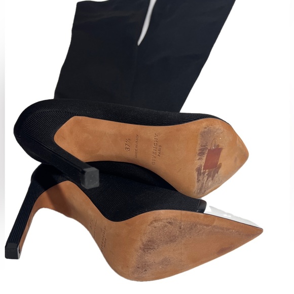 Givenchy fabric high boots 37,5 Perfect New Condition. Heels 4,5 inch - Picture 6 of 9